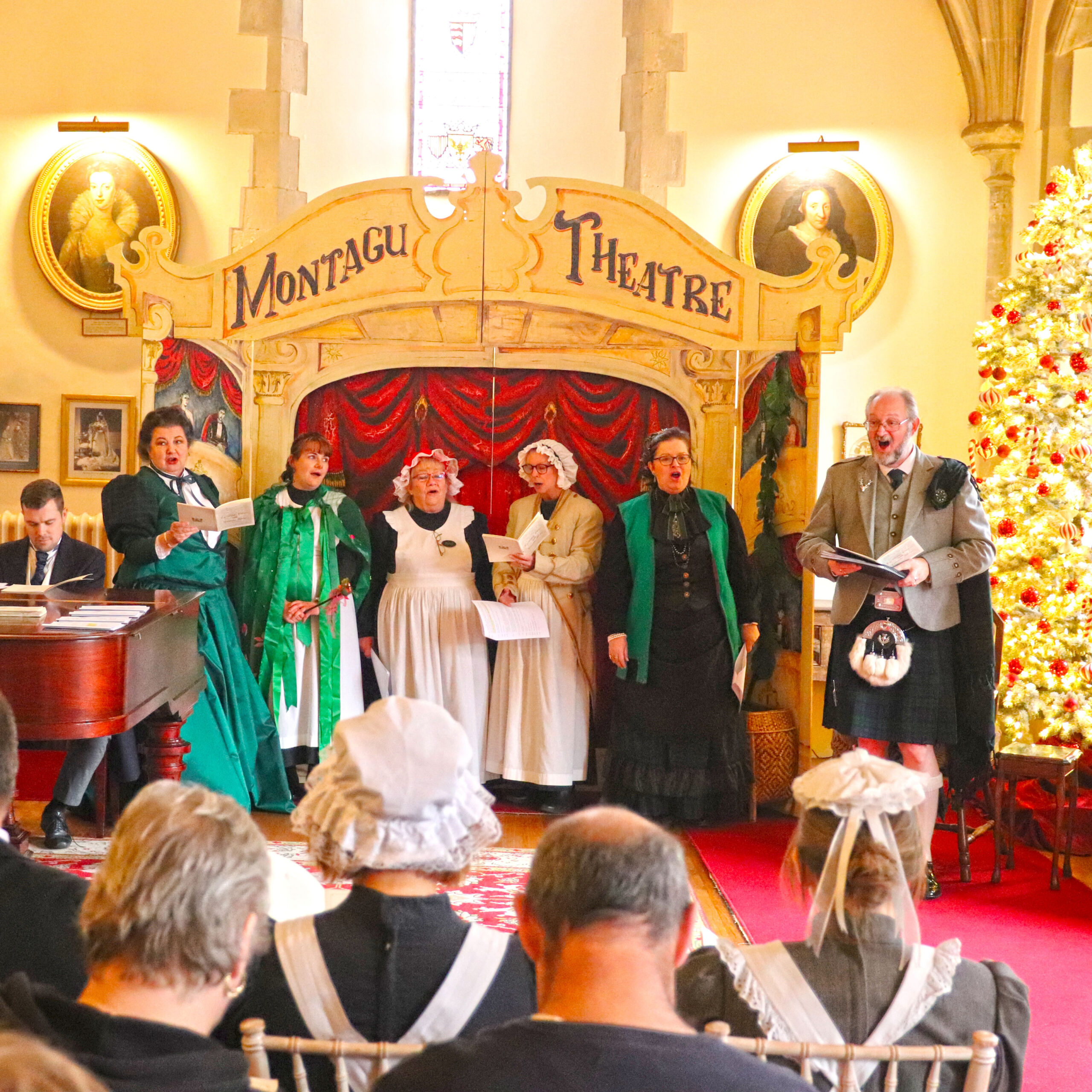 Montagu Theatre in Palace House during Christmas at Beaulieu 2024