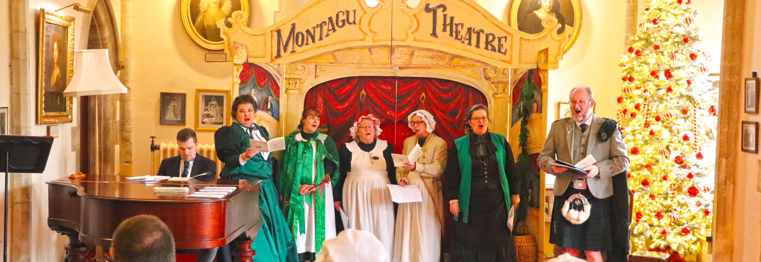 Montagu Theatre in Palace House during Christmas at Beaulieu 2024