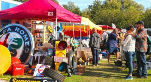 Visitors at Beaulieu's International Autojumble