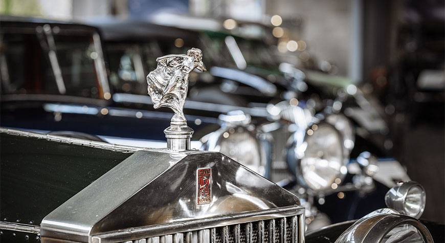 Luxury Motoring display at the National Motor Museum at Beaulieu