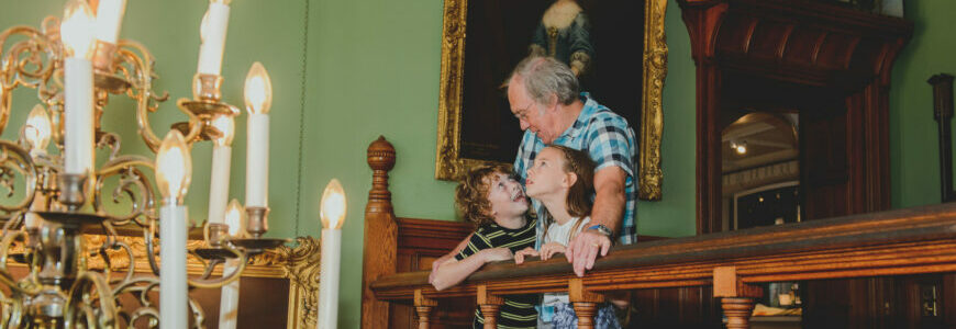 Family in Palace House at Beaulieu